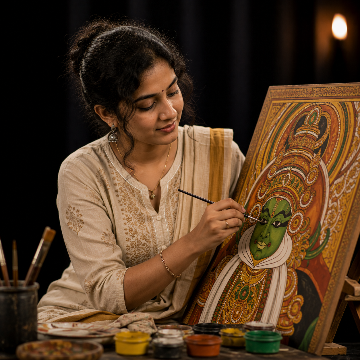 Kerala Mural Painting at Rudra Academy